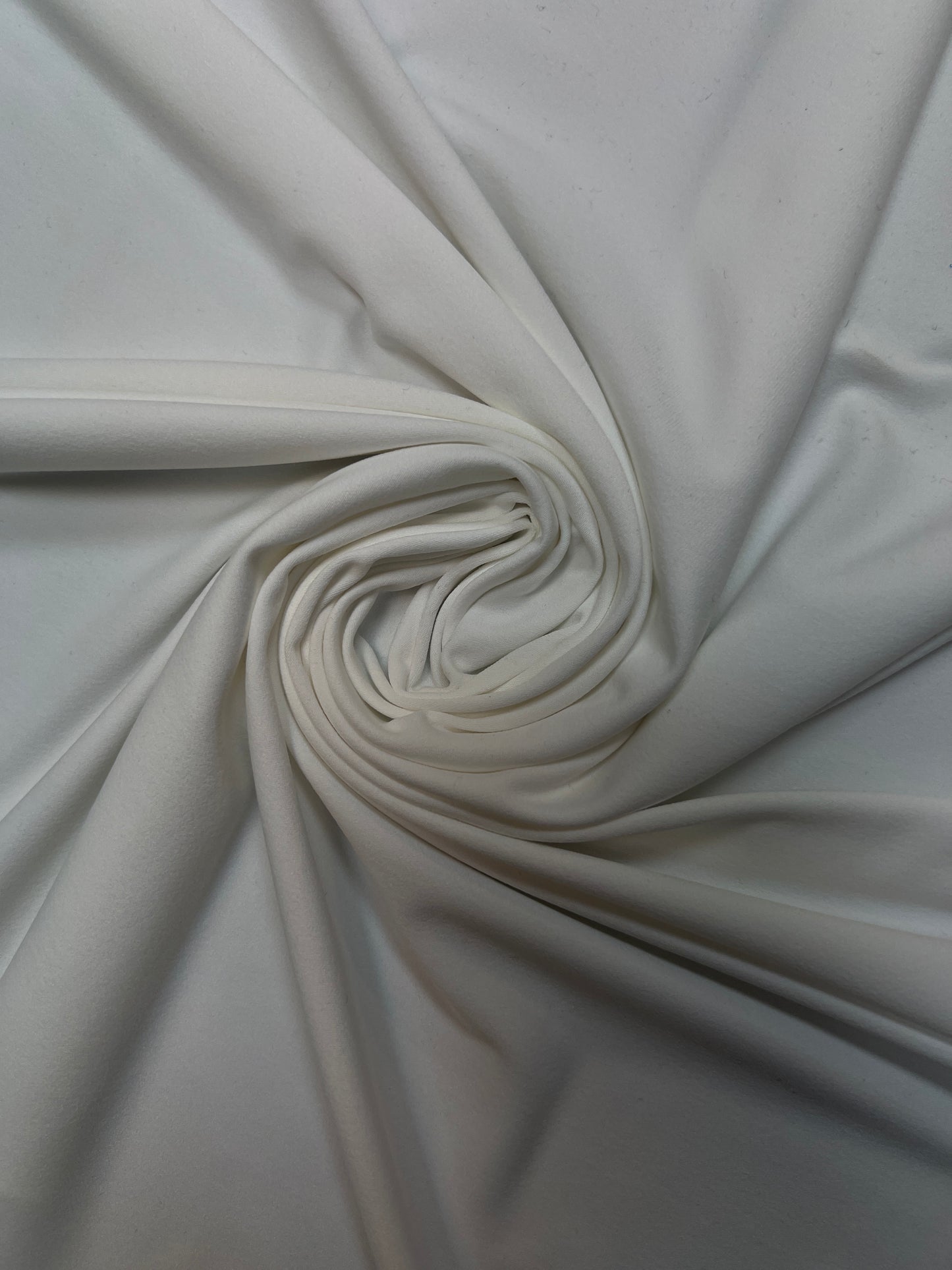 Poly Cotton Soft Touch Fabric - White
