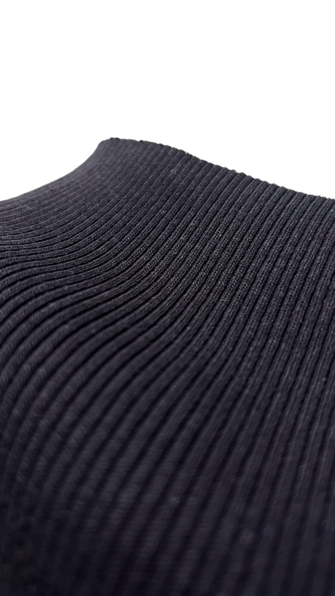 Heavy Cotton Chunky Ribbing 2 x 2 - Black