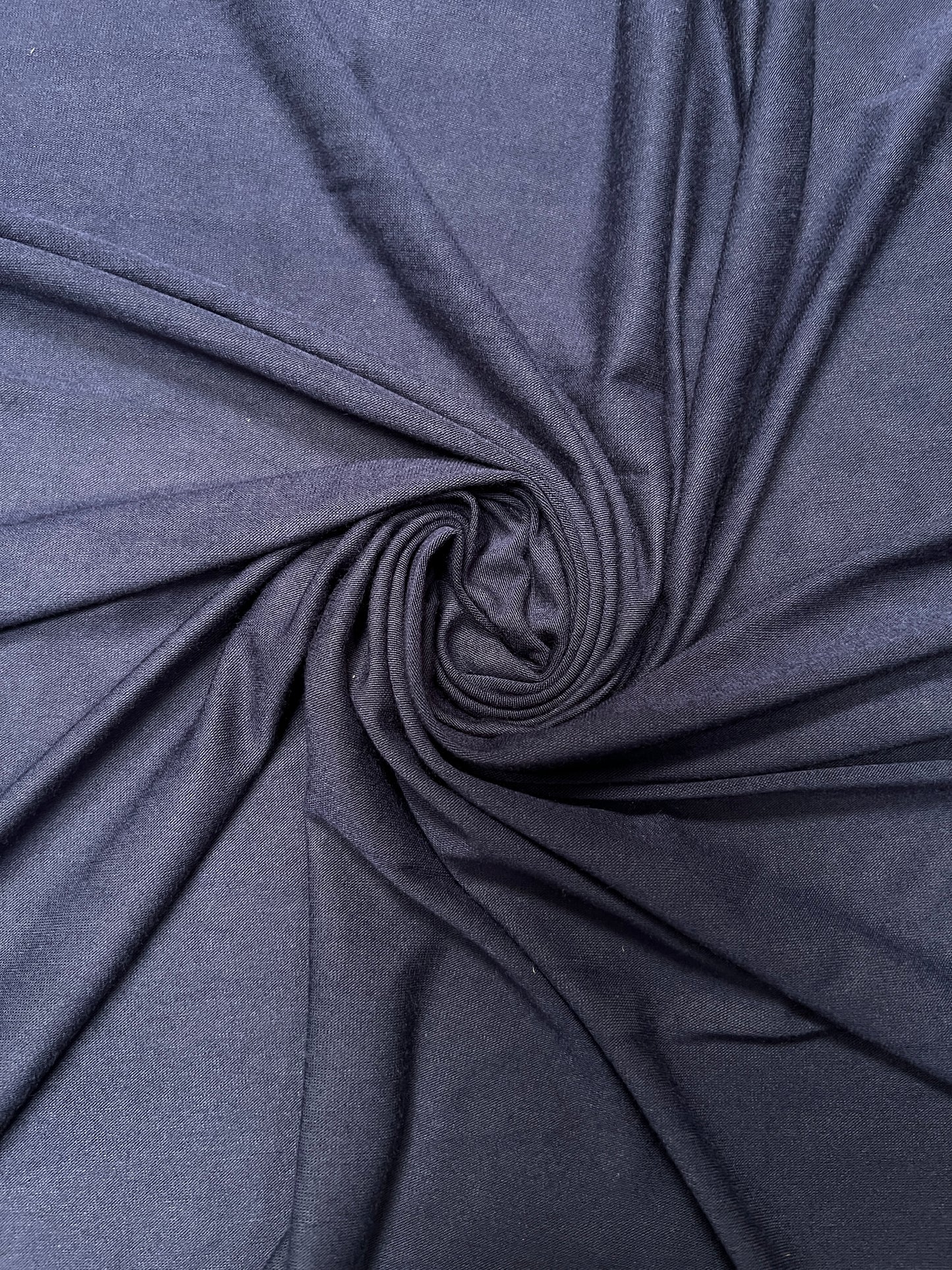 Viscose Elastane Jersey Stretch Fabric - Navy Blue