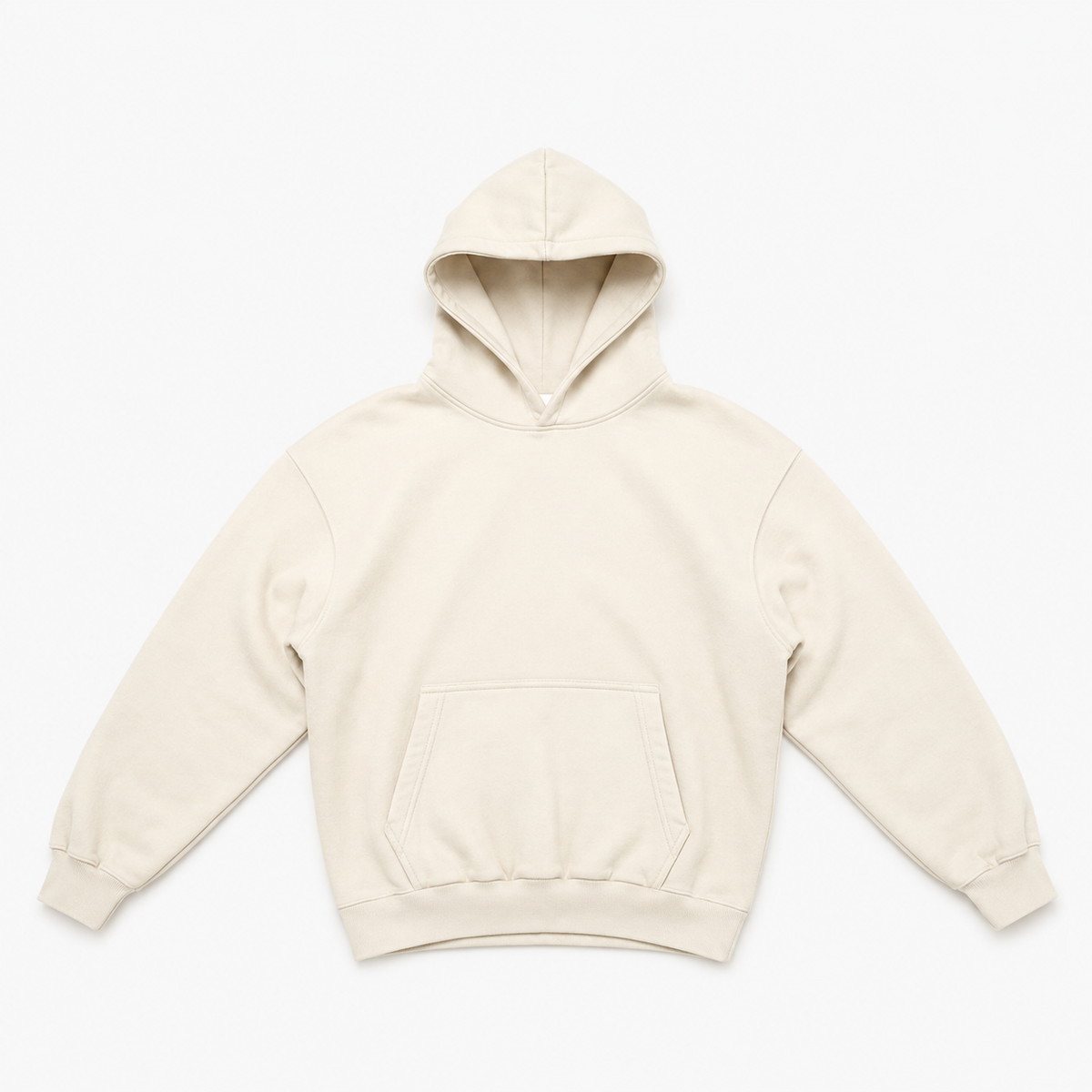 Relaxed Fit Hoodie 350 GSM - Ecru