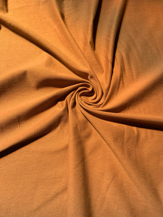 Lightweight Cotton Single Jersey - Cinnamon