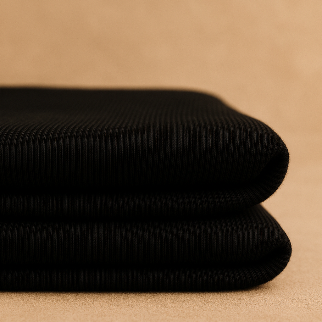 Chunky Cotton Fat Knit Ribbing 2 x 2 Fabric - 4 Colours