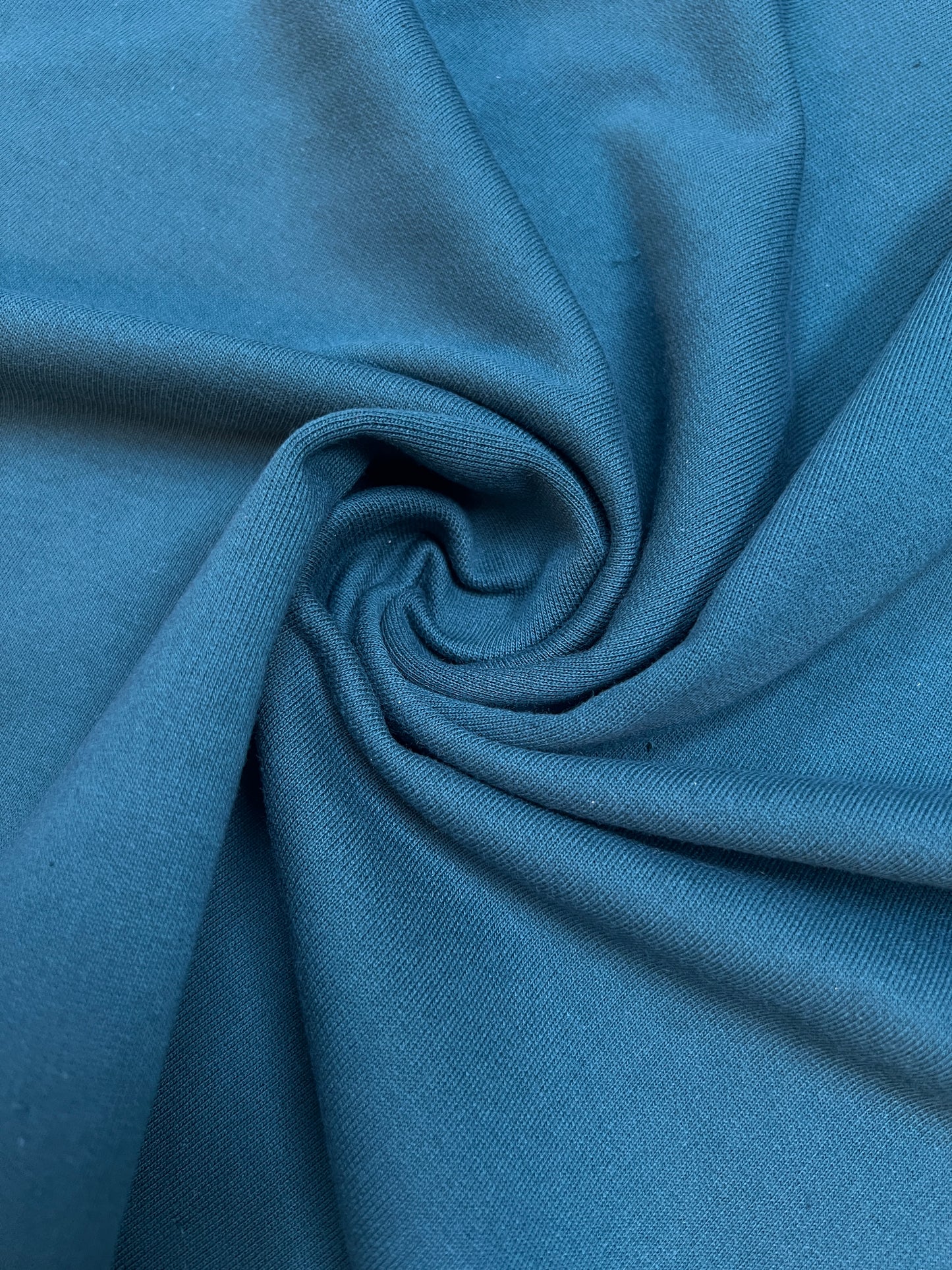 Cotton French Terry Loopback Fabric- Teal