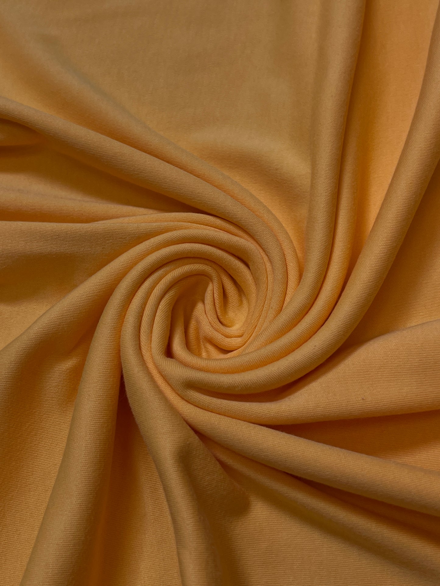100% Cotton Knit Interlock Fabric - Amber