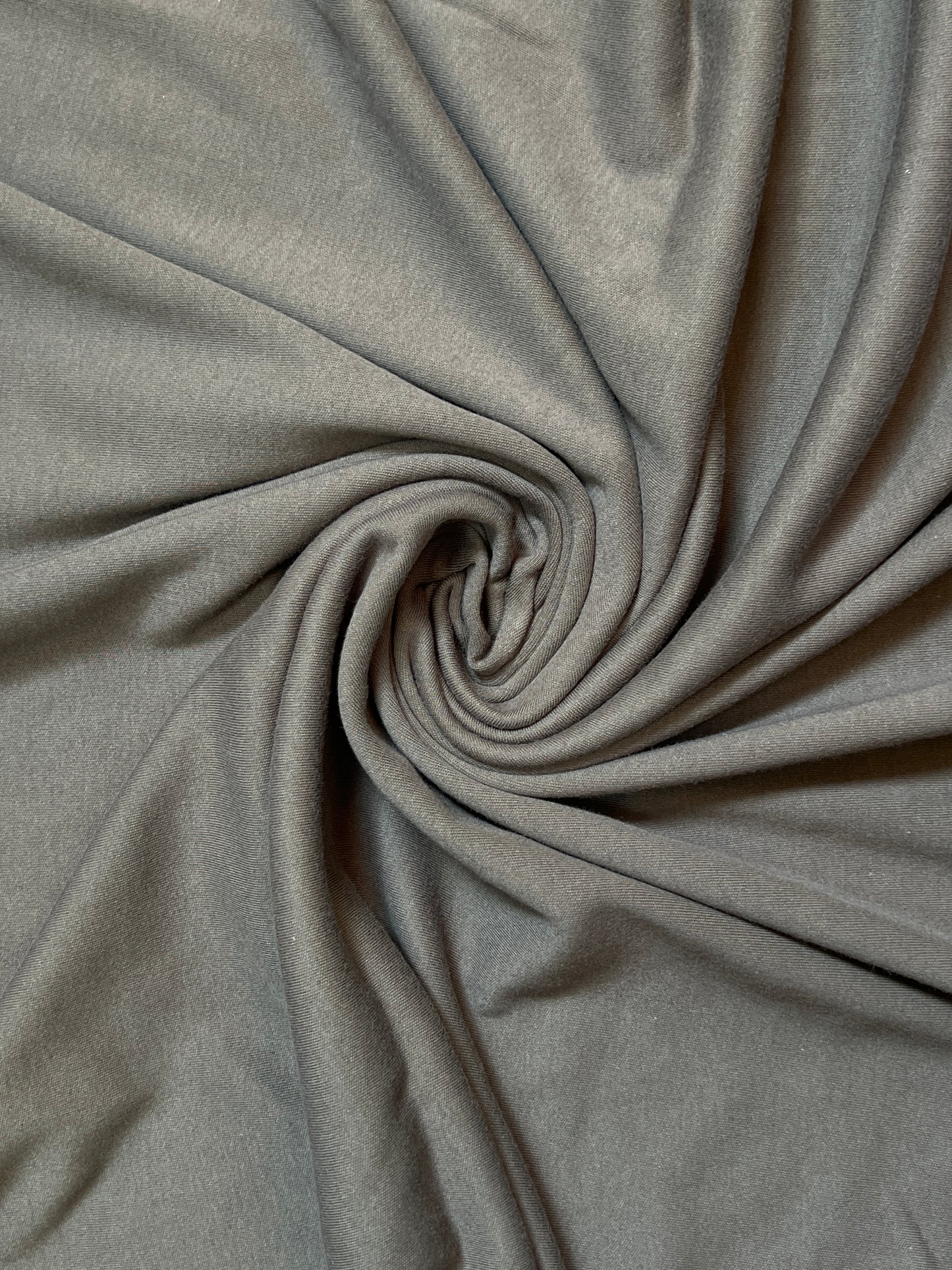 100% Cotton Knit Interlock Fabric - Mocha Brown