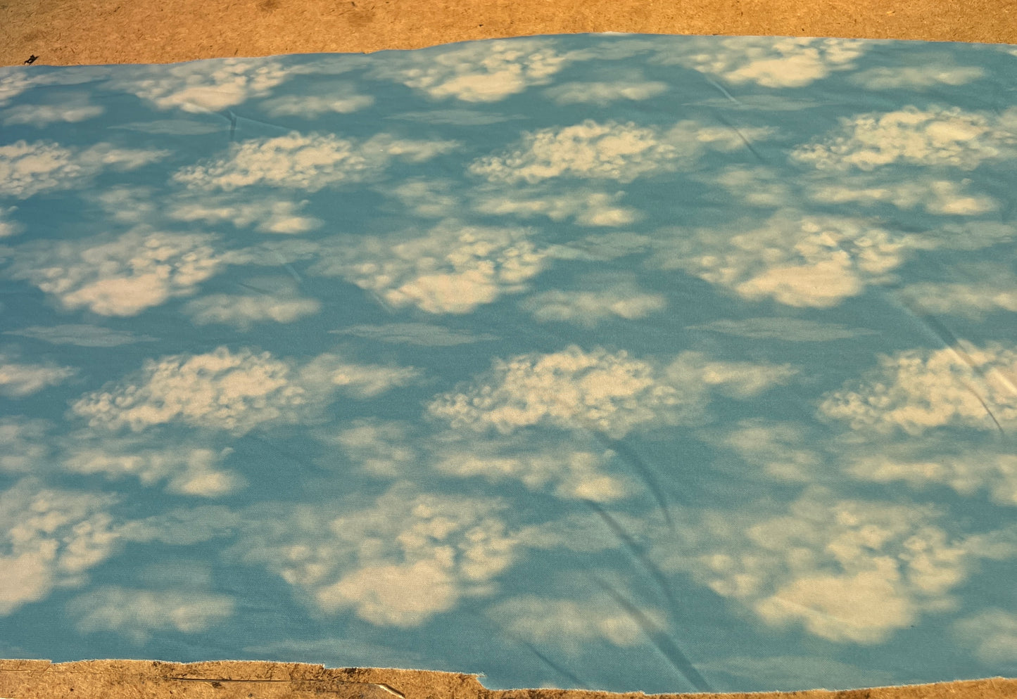 Lightweight Polyester Jersey Fabric - Sky Cloud Blue 10 Metres
