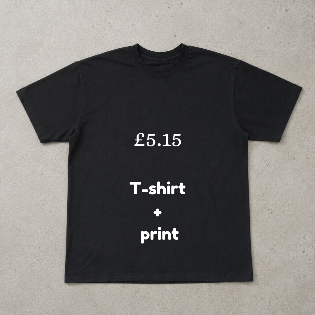 100% Cotton T-shirts Printed - 500 Units