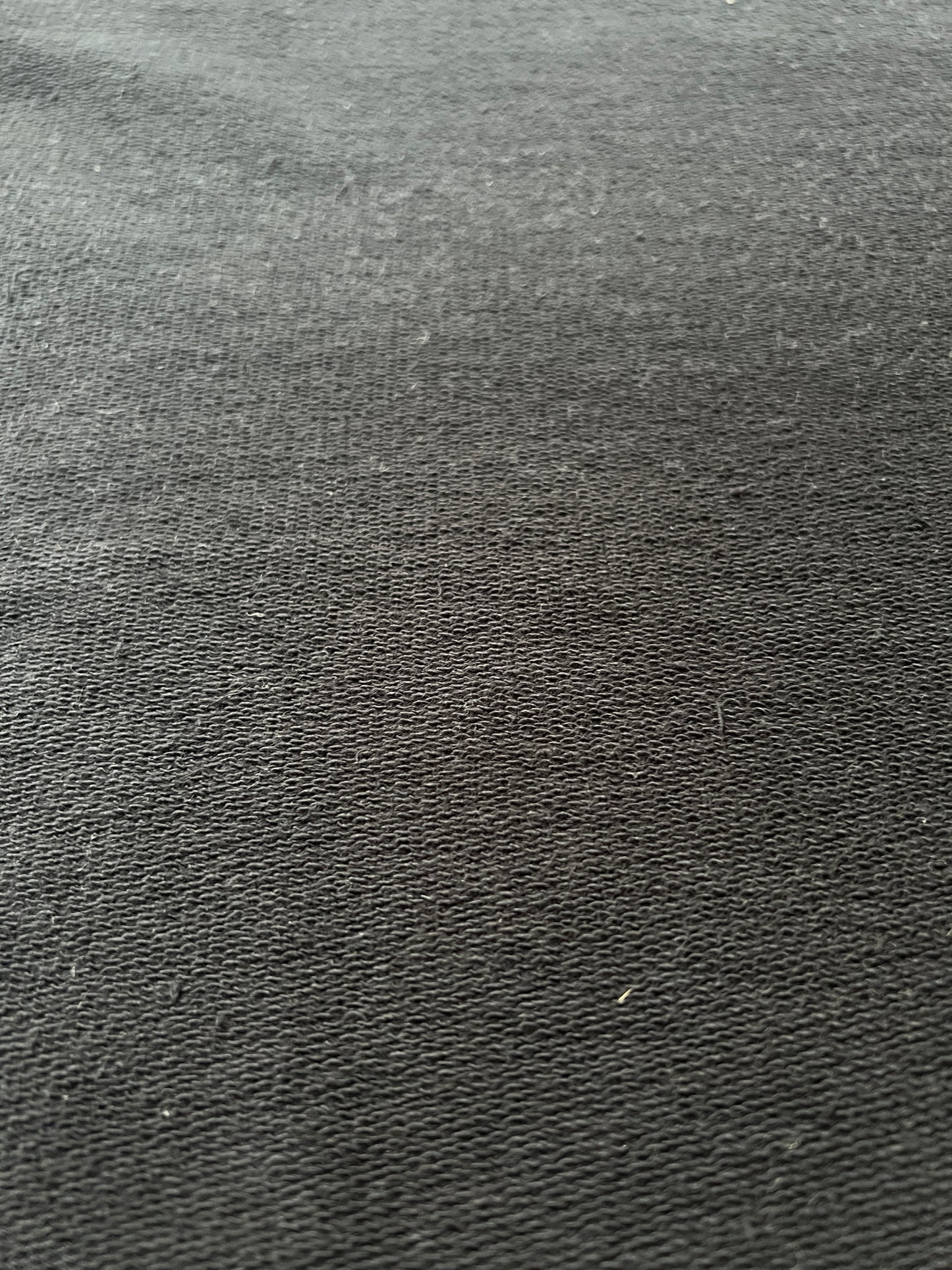 Heavy Cotton French Terry Fabric - 480 GSM Black