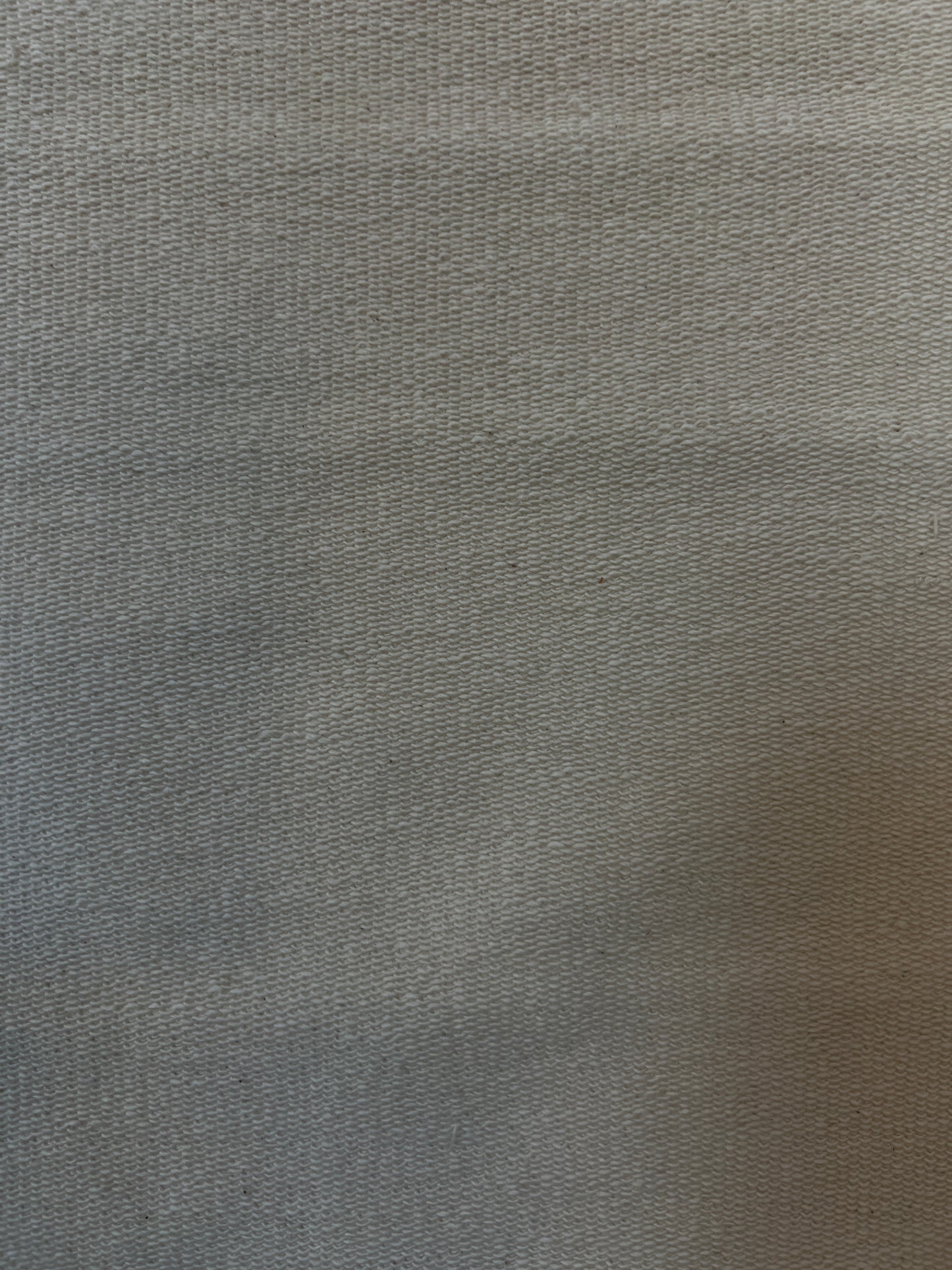 Heavy Cotton French Terry Fabric - 480 GSM Ecru