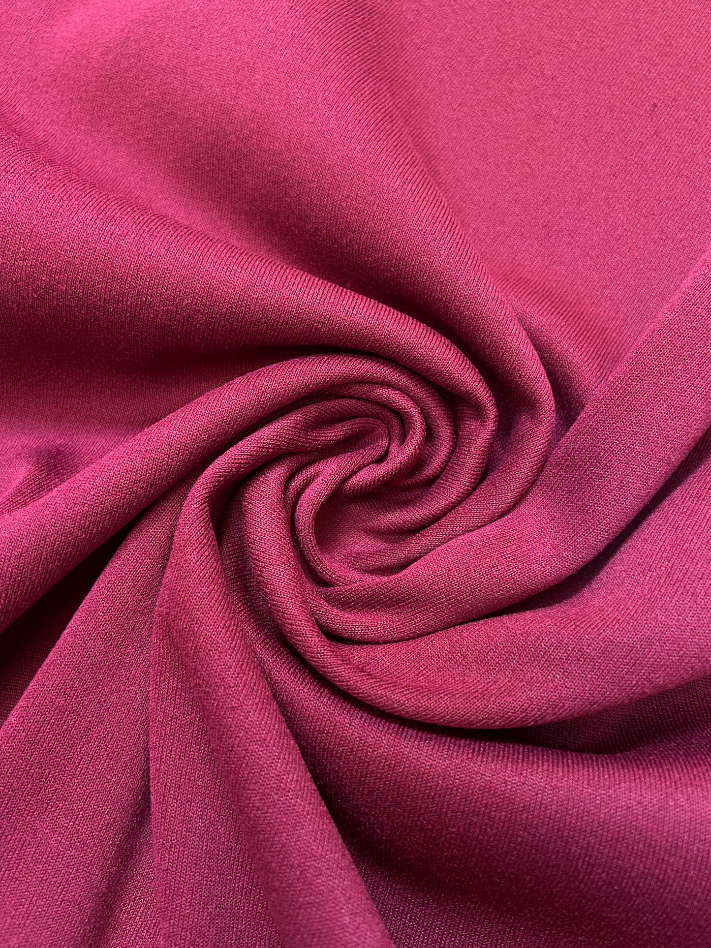 Poly Sweatshirt Fabric - Maroon