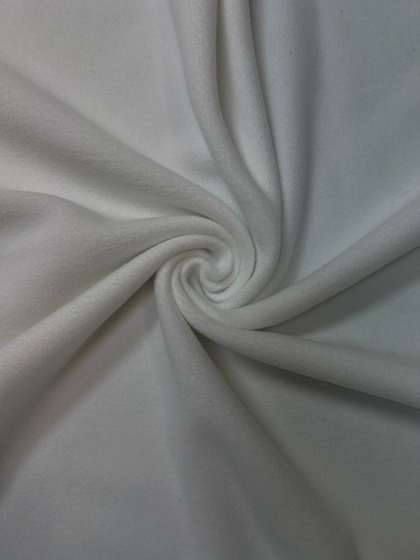 Soft Anti Pill Polar Fleece Fabric - White