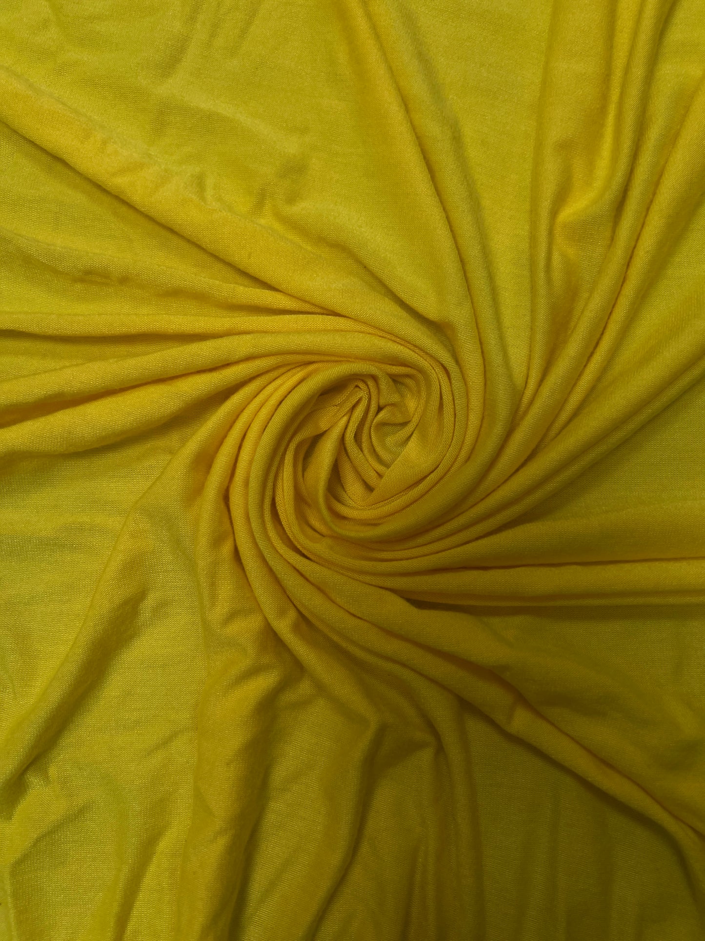 Viscose Elastane Jersey Stretch Fabric - Yellow