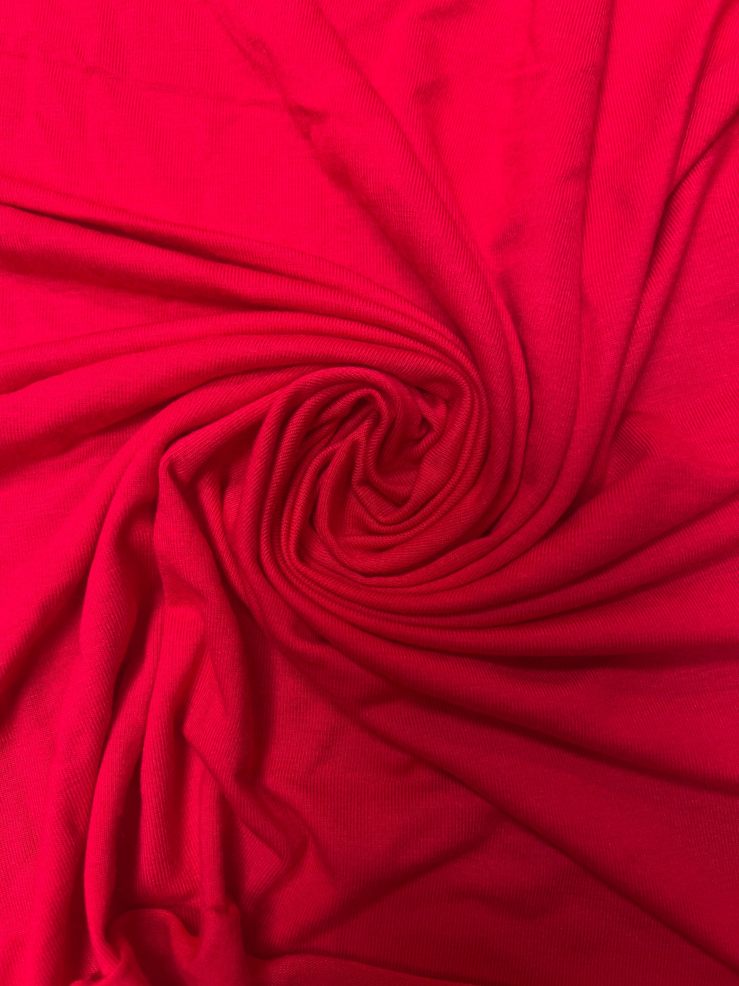 Viscose Elastane Jersey Stretch Fabric - Red