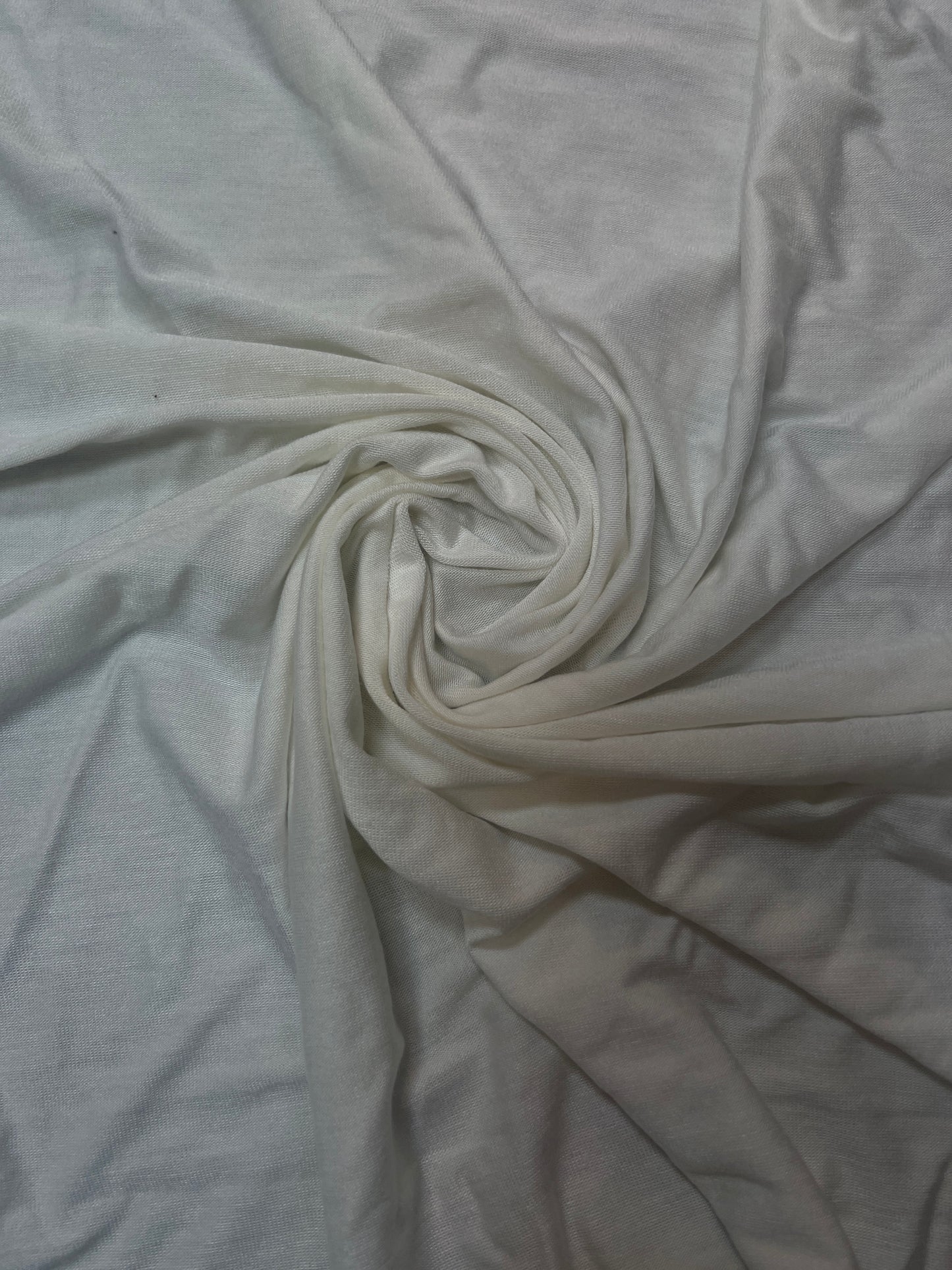 Viscose Elastane Jersey Stretch Fabric - Ivory