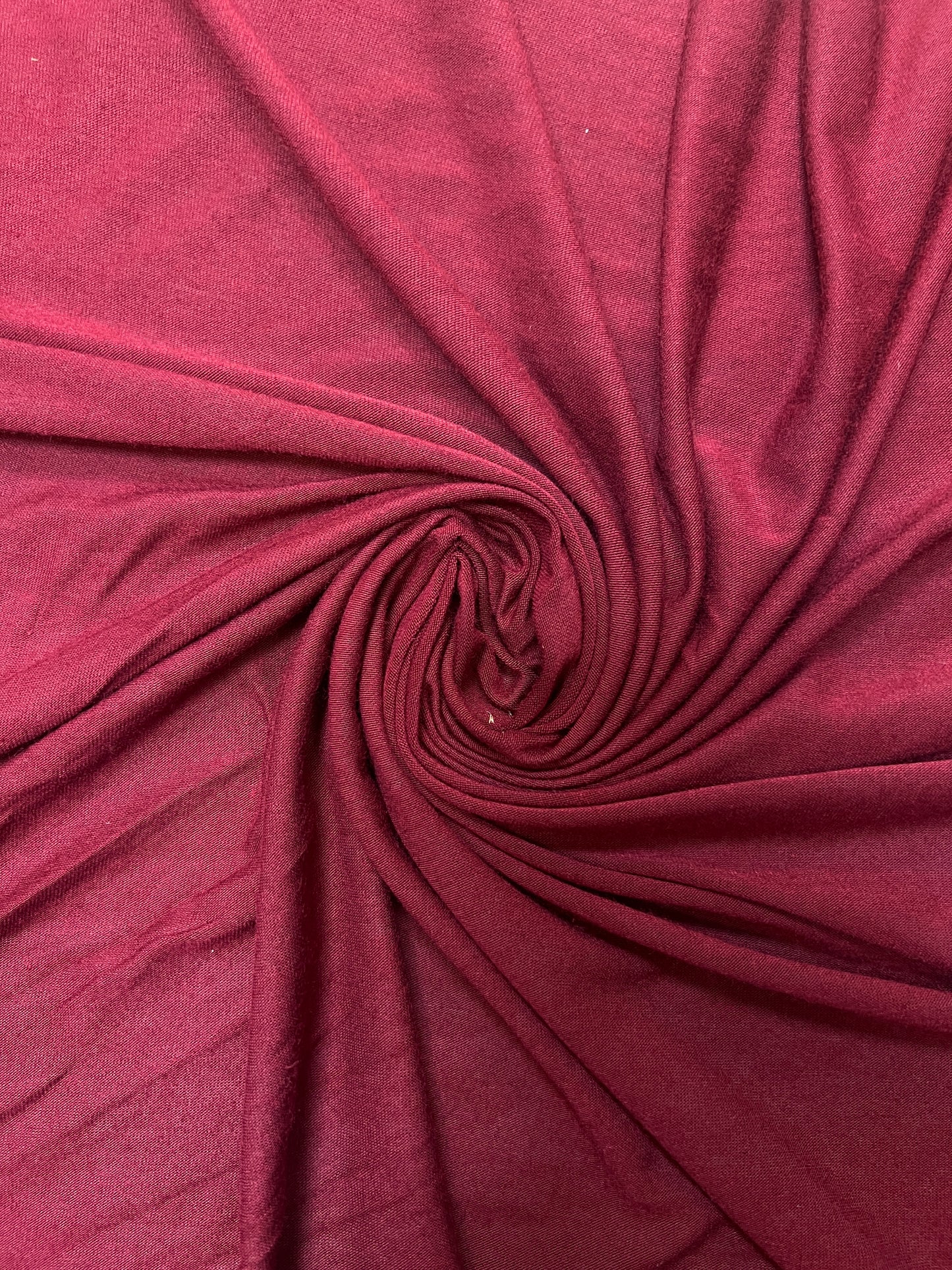 Viscose Elastane Jersey Stretch Fabric - Maroon