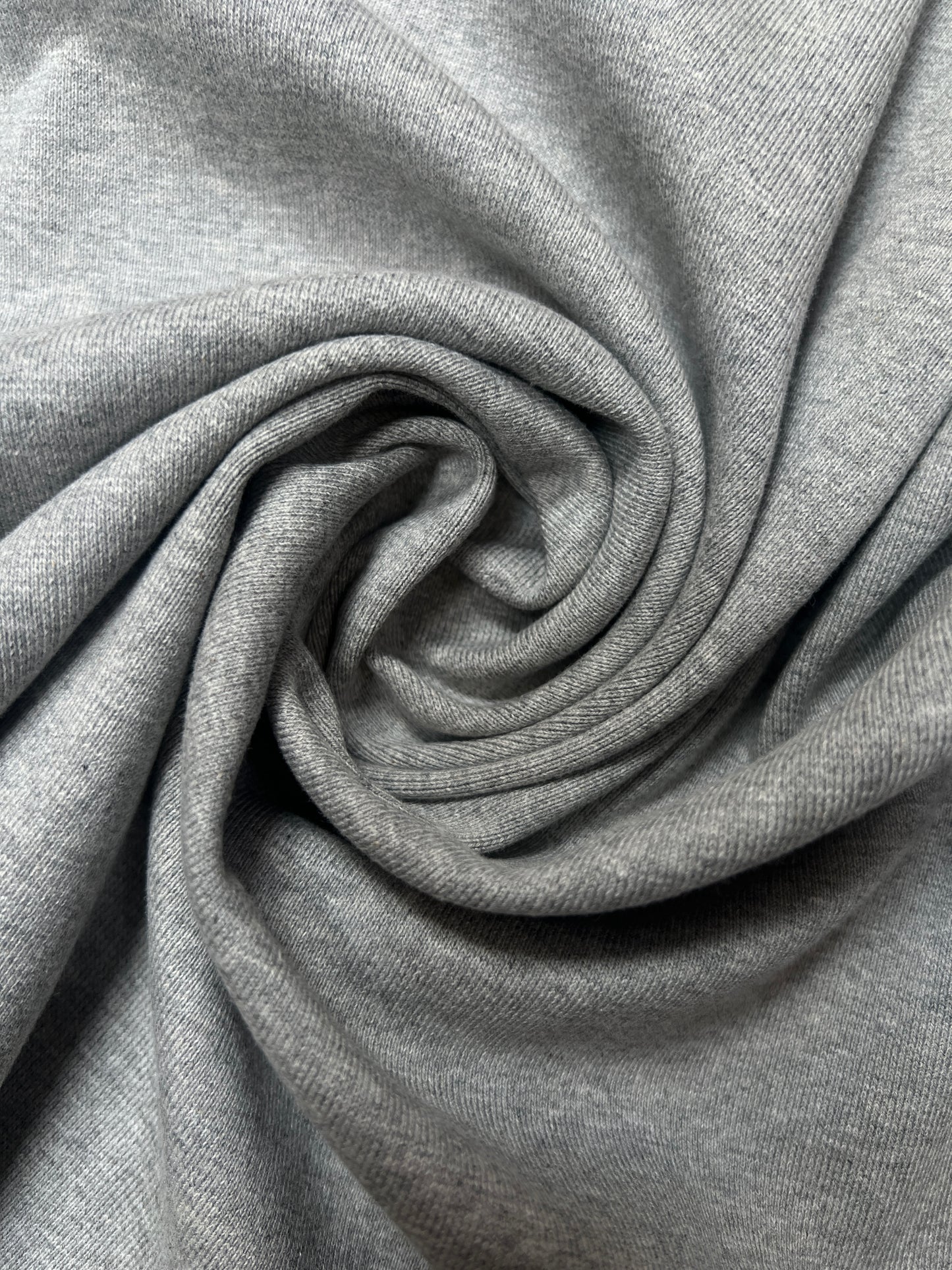 Cotton Elastane 1 x 1 Knit Ribbing - Grey Marl