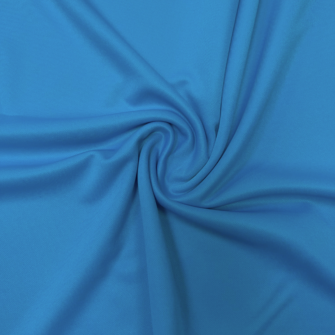 Lightweight Polyester Jersey Fabric - Light Turq