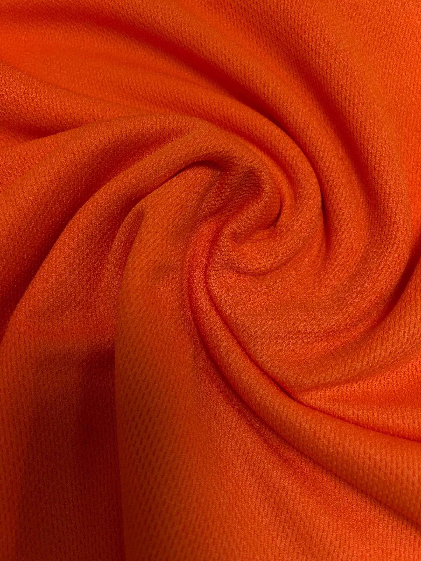 Mock Eyelet Sportswear Fabric - Orange