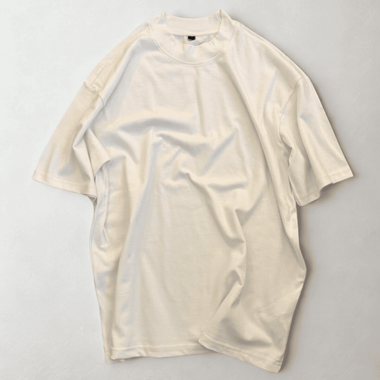 Heavy Oversized Blank T-Shirt - Ecru