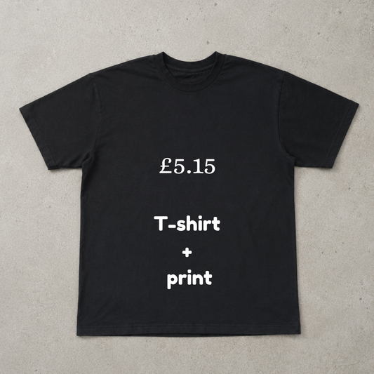 100% Cotton T-shirts Printed - 500 Units