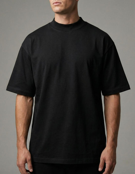 Heavy Oversized Blank T-Shirt 300 GSM - Black
