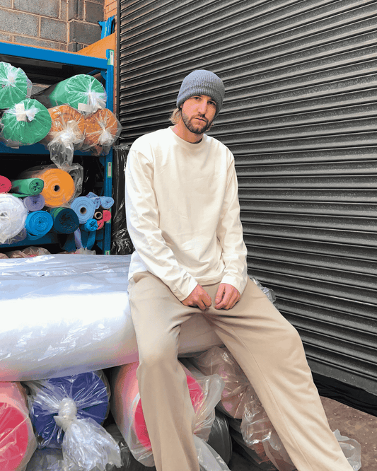 Heavy Long Sleeve T-shirt 325 GSM - Ecru