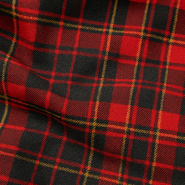 Tartan Pattern Printed Lightweight Polyester Fabric - 10 Metres – Vend ...