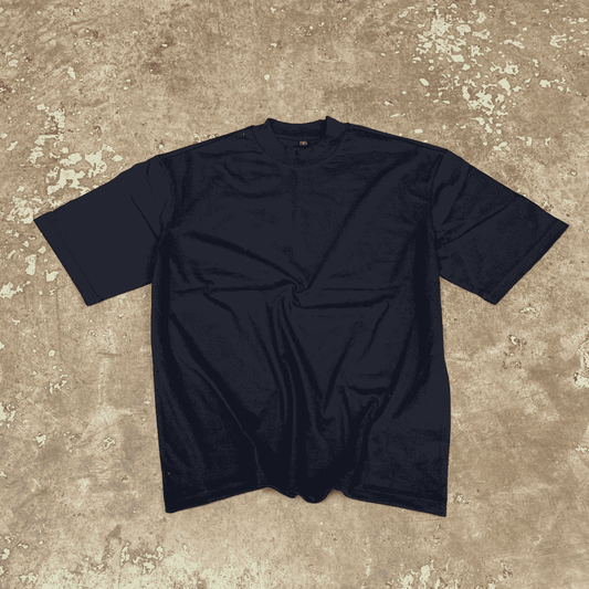 Heavy Oversized Blank T-Shirt - Black
