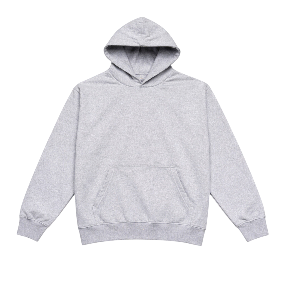 Grey hoodie on a light grey background